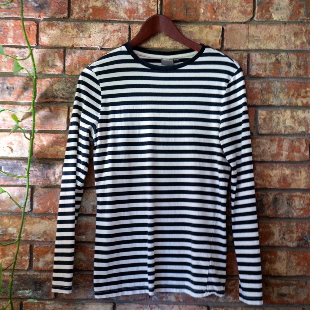Men's Breton Striped Long Sleeve Crewneck